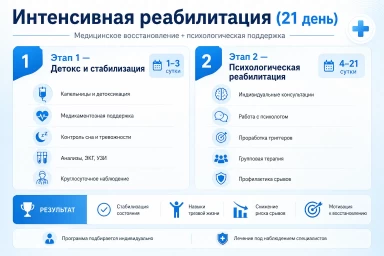 Реабилитация за 21 день в Домодедово